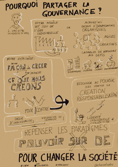 Pourquoi partager la gouvernance ? Gouvernance partagée, intelligence collective, facilitation graphique